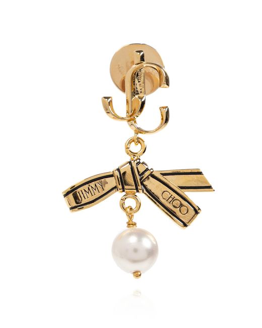 Jimmy Choo Metallic Earrings With Pendants
