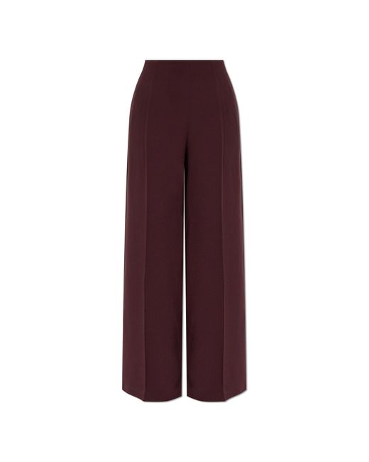 Forte_forte Purple Wide-Leg Pleated Trousers