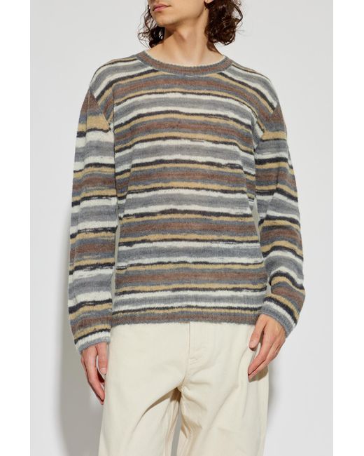 A.P.C. Natural Sweater With Striped Pattern for men