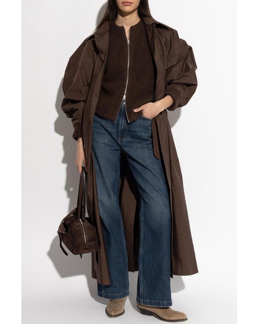 Samsøe & Samsøe Brown Wool Cardigan 'Sajeanine'