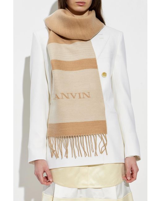 Lanvin Natural Wool Scarf