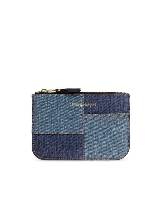 Comme des Garçons Blue Leather Waist Bag