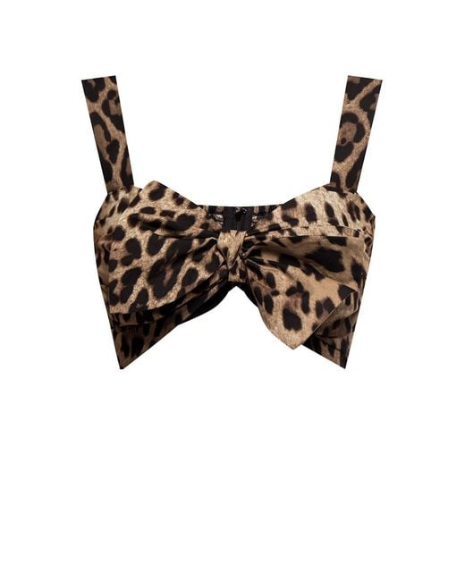 Dolce & Gabbana Black Patterned Top