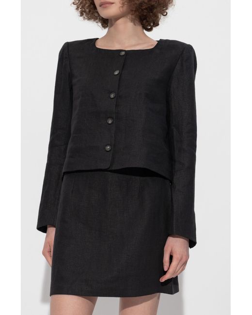 Posse Black Linen Jacket "Emma"