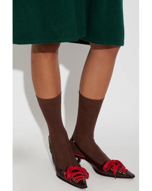 Marni White Leather Heeled Shoes