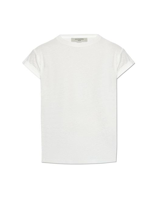 AllSaints White T-Shirt Anna