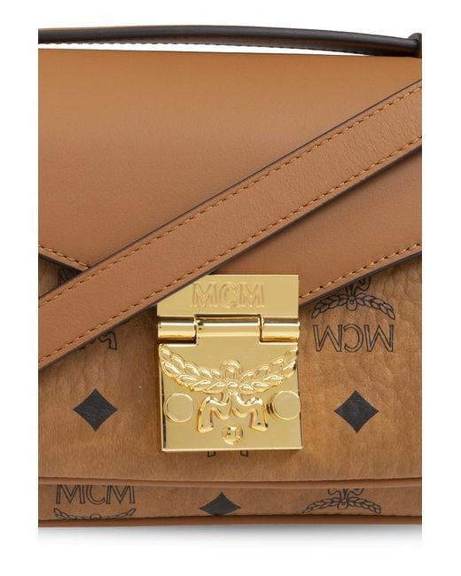MCM Brown Monogram Shoulder Bag