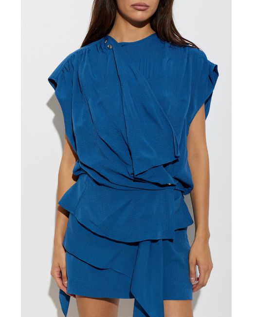 IRO Blue Top 'Phanny'
