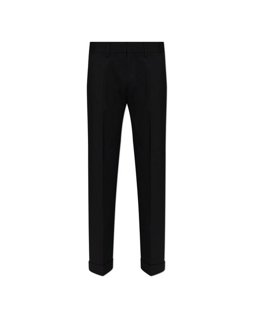 DSquared² Black Wool Trousers for men