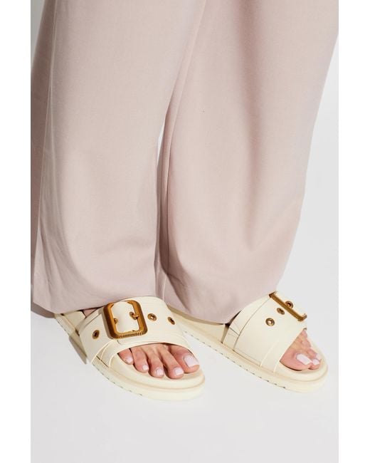AllSaints Natural 'Ellie' Slides