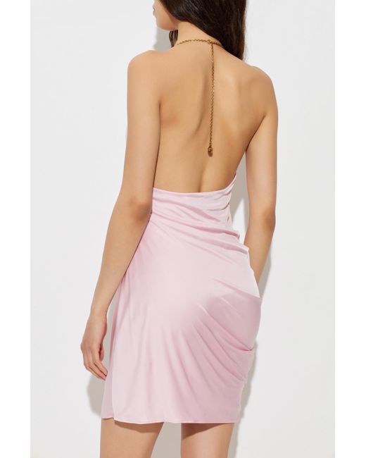 Versace Pink Backless Dress