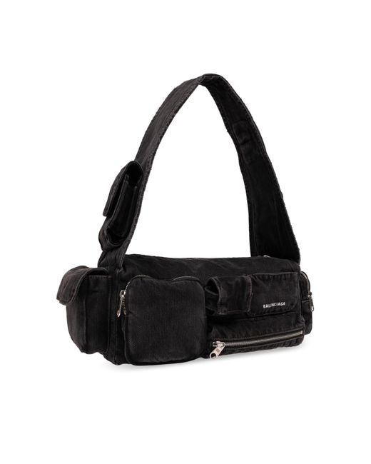 Balenciaga Black ‘Superbusy Small’ Shoulder Bag for men