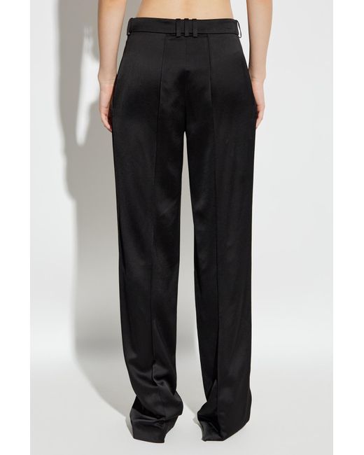 Balmain Black Trousers With Stitching On The Legs