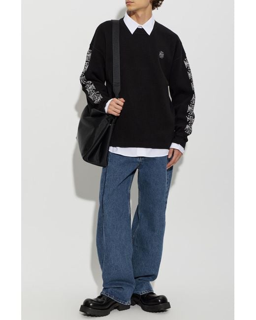 Vetements Black Sweatshirt With Logo for men