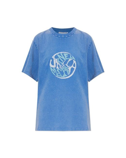 Stella McCartney Blue T-Shirt With Print