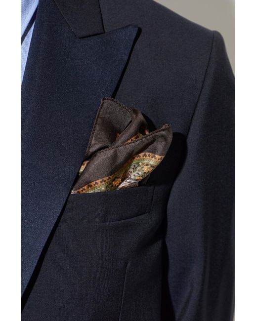 Etro Natural Silk Pocket Square for men