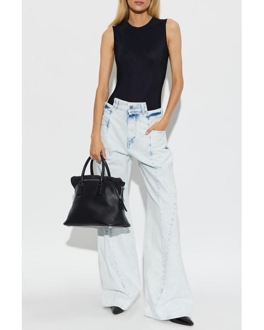 Maison Margiela Blue Wide-Leg Jeans