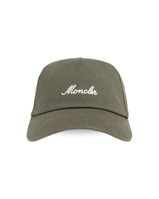 Moncler Green Baseball Cap for men