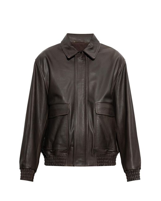 Arma Black Leather Jacket 'Bari' for men