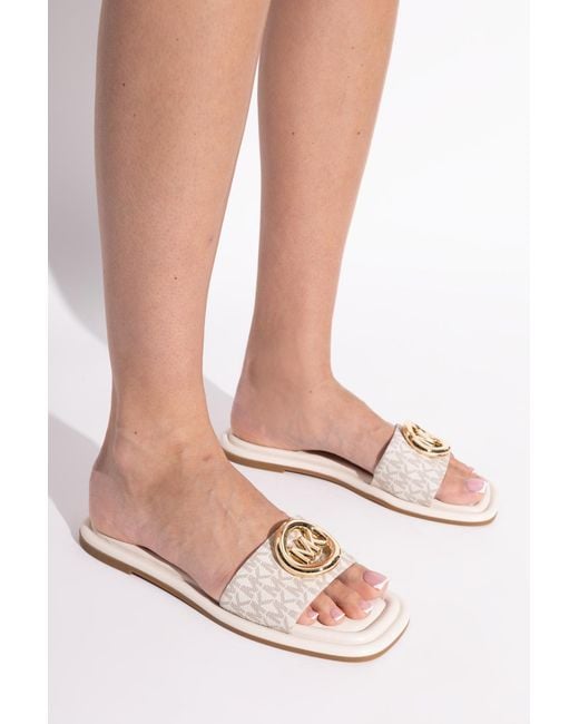 MICHAEL Michael Kors White Milan Flip-Flops