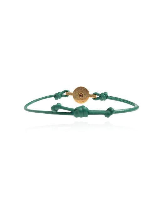 Versace Blue Leather Bracelet