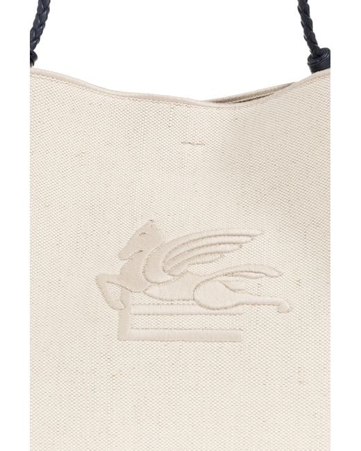 Etro Blue "Libra Medium" Shopper Bag