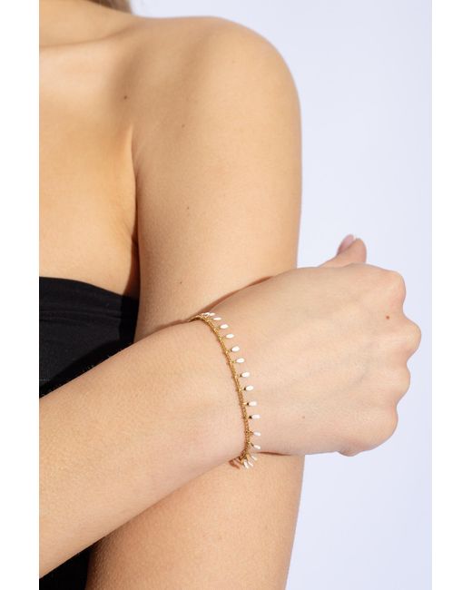 Isabel Marant Metallic Bracelet With Logo,