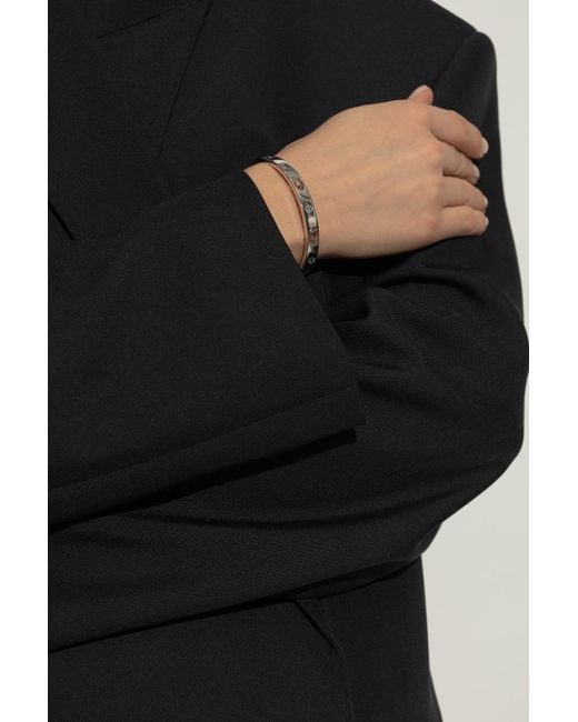 COACH Black Bracelet With Shimmering Crystals