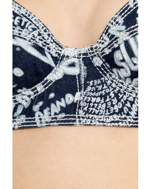 DSquared² Multicolor Short Denim Top