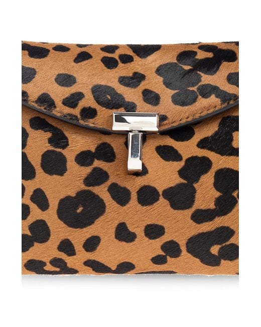 Totême  Brown Clutch Bag 'T-Lock Mini'