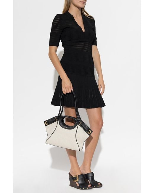 Balmain Black Dress With A V-Neckline