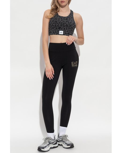 EA7 Black Leggings From The 'Sustainability' Collection