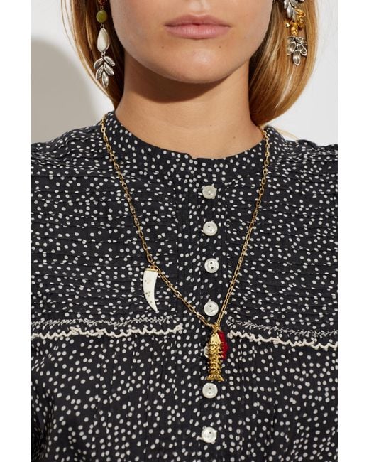 Isabel Marant Metallic Necklace With Pendants