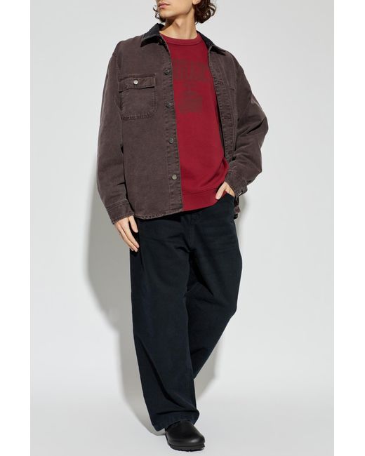 Carhartt Red Sweatshirt With Logo for men
