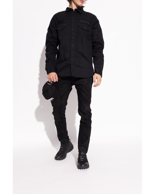 DSquared² Black "Bubble" Sports Shoes for men