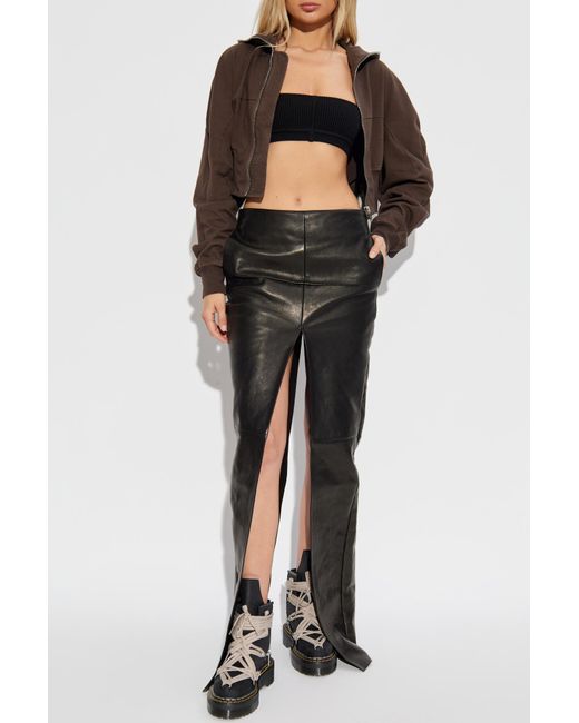 Rick Owens Black "Collage Gimp" Sweatshirt