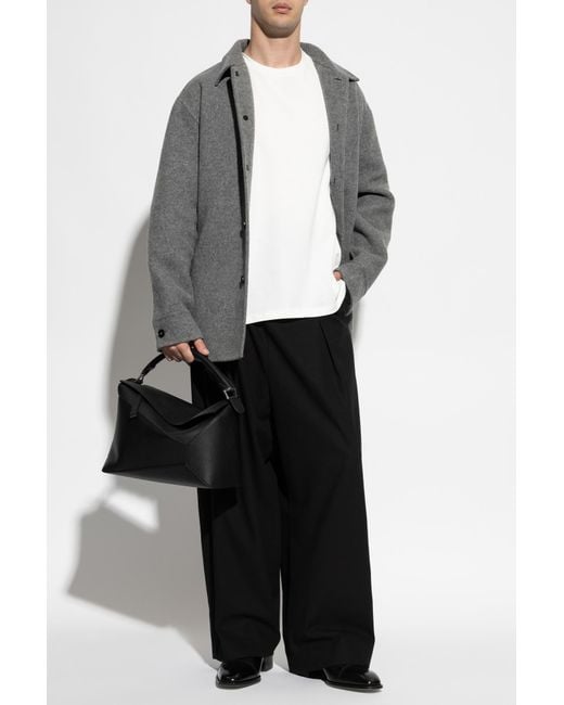 Jil Sander Gray Wool Shirt for men