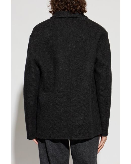 Jil Sander Black Wool Jacket for men