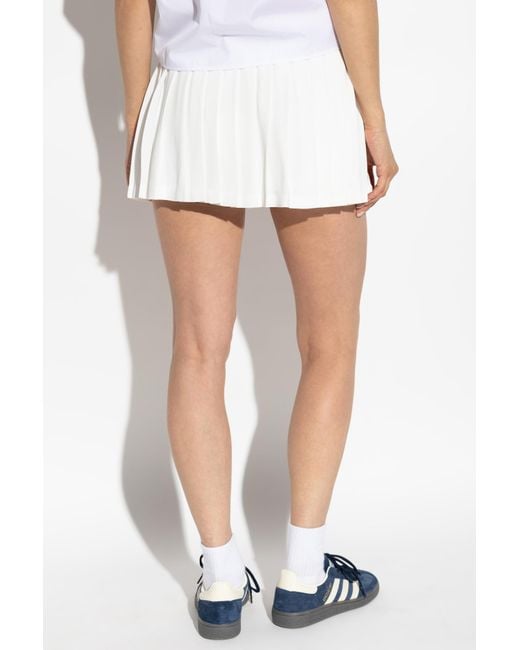Sporty & Rich White Pleated Skirt