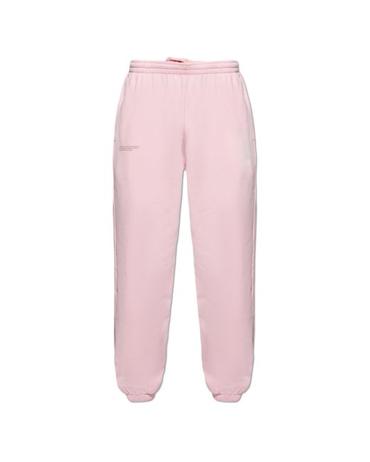 PANGAIA Pink Sweatpants With Logo