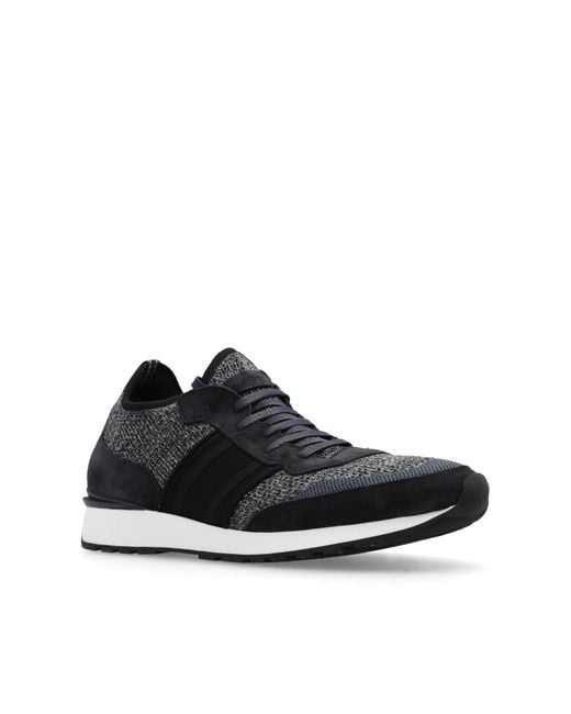 Brioni Black Sneakers With Logo, for men