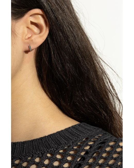 AllSaints White Set Of Three Pairs Of Earrings