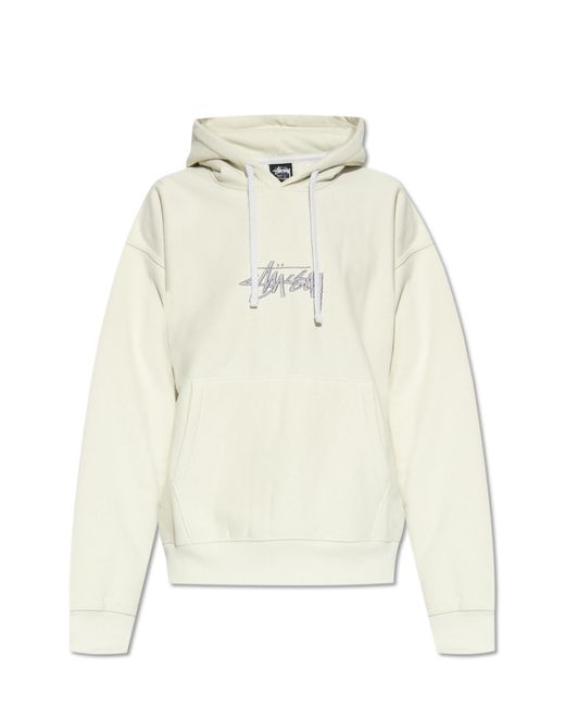 Stussy Natural Hoodie With Logo