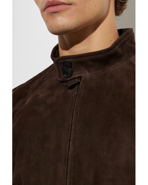 DSquared² Brown Leather Jacket for men