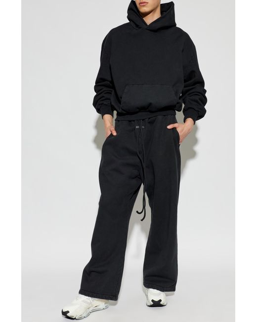Fear Of God Black Sweatpants With Straight-Leg Trousers for men