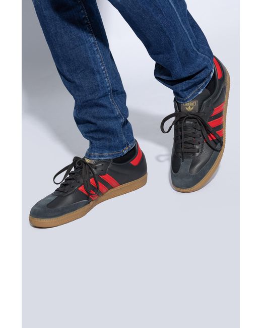 Adidas Originals Red 'samba' Sneakers,