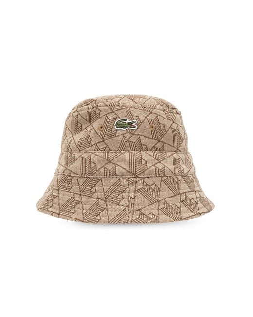 Lacoste Natural Reversible Bucket Hat