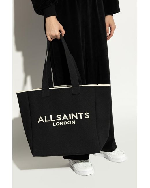 AllSaints Black Bag Izzy Shopper Style