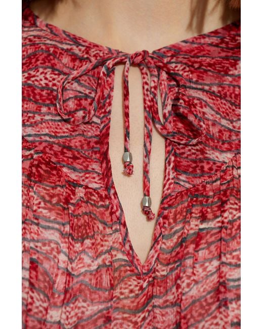 Isabel Marant Red Top Neslya