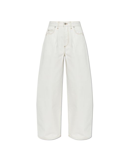 Jacquemus White 'Ovalo' Jeans